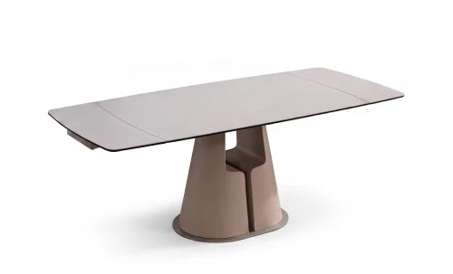 Masă Living Extensibilă Blat Ceramic Bej CT134