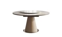 Masă Living Extensibilă CT163 cu Blat Ceramic Alb