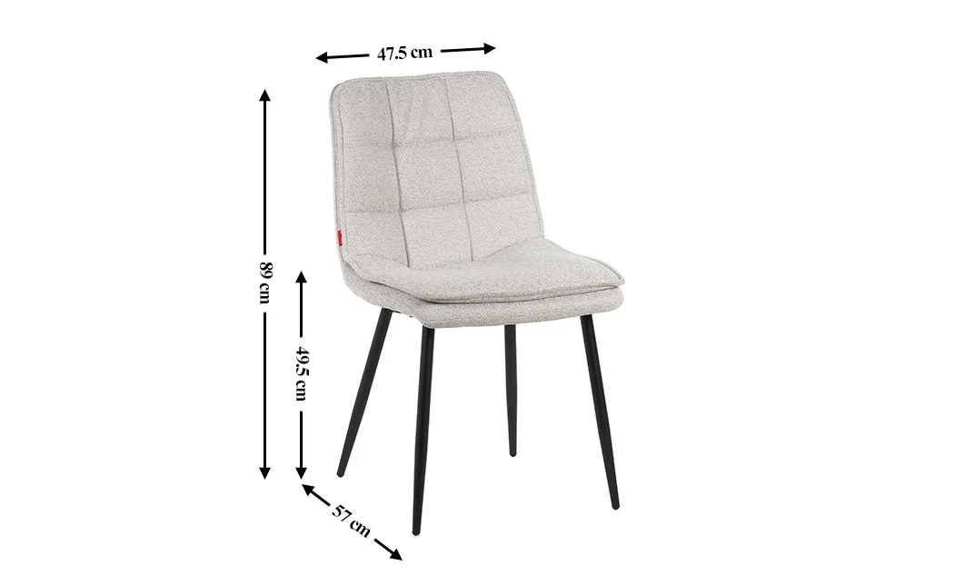 Set Masă Living Extensibilă Setul de masă extensibilă DTM0101CS cu 6 scaune DCM2001AF Bej