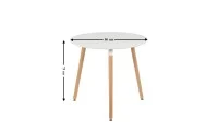 Set Masa Rotunda DT17 Alba cu 3 Scaune J900 Galbene 2