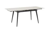 Set Masă Living Extensibilă DTM0101CS Bej cu 4 Scaune KJC0357 Negre