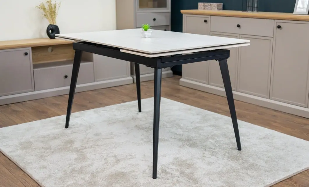 Masa Living Extensibilă Blat Ceramic DTM0101CS, Bej 9
