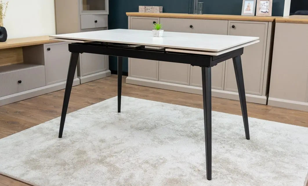 Masa Living Extensibilă Blat Ceramic DTM0101CS, Bej 10