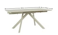 Masa Living Extensibila Blat Ceramic Bej DTM0107 2