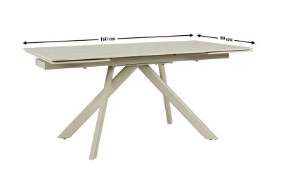Masa Living Extensibila Blat Ceramic Bej DTM0107