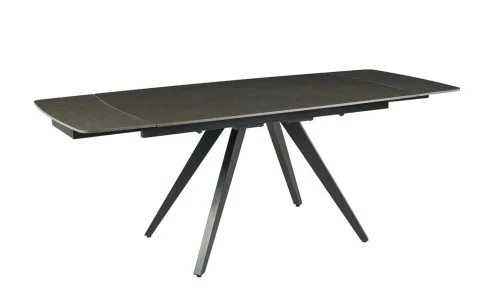 Set Masă Living Extensibilă Gri DTM0109 cu 6 Scaune Living JY6450X-M2 Gri Inchis