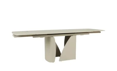 Masă Living Extensibilă DTM0405CS cu Blat Ceramic Bej