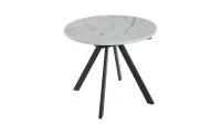 Masă Living Extensibilă DTW0902MBE Alb Ceramic 3