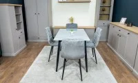 Set Masă Living cu 4 Scaune KJD6314 Gri 7