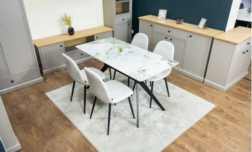 Set Masă Living cu 4 Scaune KJD6315 Bej