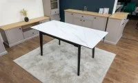 Set Masă Living Extensibilă KJT4711-1 Alb cu 4 Scaune KJC176 Verde 8