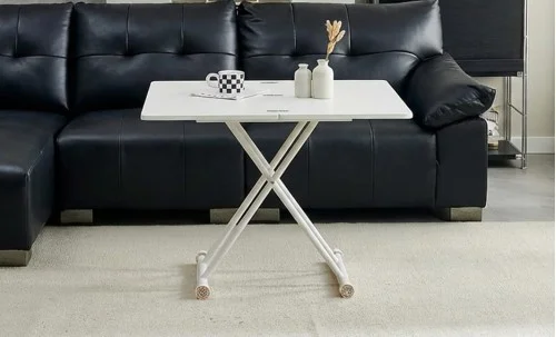 Masă Living Extensibilă KJT5401 cu Alb