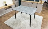 Set Masă Living Extensibilă KJT546 Gri cu 4 Scaune Tapițate KJC356 Gri 8