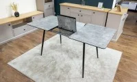 Set Masă Living Extensibilă KJT546 Gri cu 4 Scaune Tapițate KJC356 Gri 9