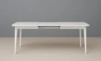 Set Masă Living Extensibilă Palmdale Albă cu 6 Scaune Palmdale 6
