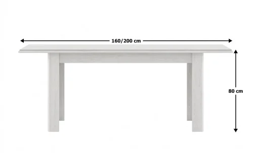 Masa Living Extensibila White 006/STO160