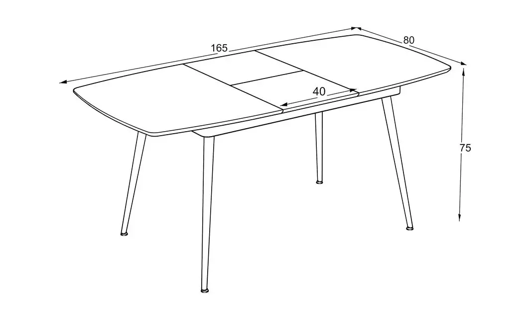 Masa Living Extensibila Yense 125 cm Gri 2