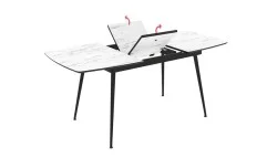 Masa Living Extensibila  Yense 125 cm Alb