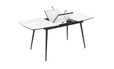 Masa Living Extensibila  Yense 125 cm Alb
