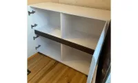 Comodă Living Azteca REG4D cu 4 Uși, Albă 5
