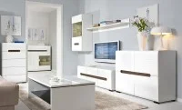 Comodă Living Azteca KOM5S cu 5 Sertare, Albă 7