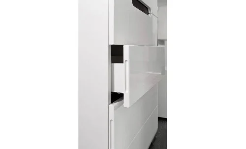 Comodă Living Azteca KOM5S cu 5 Sertare, Albă