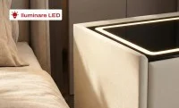 Noptieră Smart Multifuncțională KJ106 Gri 5
