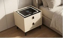 Noptieră Smart Multifuncțională KJ106 Albă