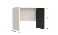 Birou Prime BIU100, Cashmir / Negru 1
