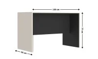 Birou Prime BIU120 60, Cashmir / Negru 1