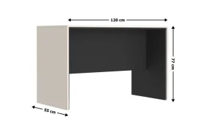 Birou Prime BIU120 60, Cashmir / Negru