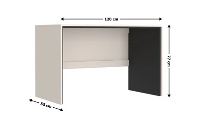Birou Prime BIU120 65, Cashmir / Negru