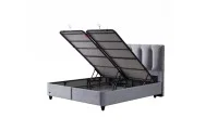 Set Pat Tapitat cu Saltea Bonita 160 x 200 7