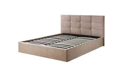 Pat Tapițat Siena cu Somieră Rabatabilă KJB6293, Bej 160x200 