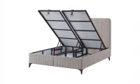 Set Pat Tapițat cu Saltea Vogue și Somieră Rabatabilă 180x200 3