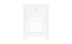 Comoda White 010/1D1S