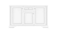 Comoda White 012/3D1S