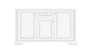 Comoda White 012/3D1S