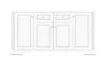 Comoda White 013/4D2S