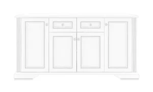 Comoda White 013/4D2S
