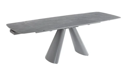 Set Masă Living DTM0408 Extensibilă cu 6 Scaune DCM0518 AS Gri