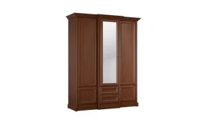 Dulap Dormitor Sonata 3D2S cu 2 Sertare și 3 Uși, Nuc / Maro