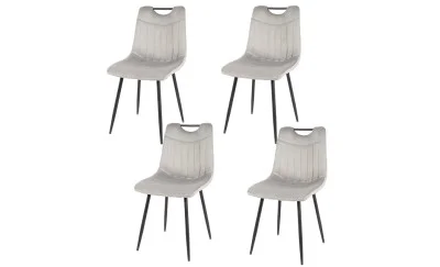 Set 4 Scaune KJC0358 Gri