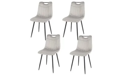 Set 4 Scaune KJC0358 Gri