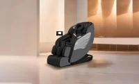 Fotoliu de Masaj A077 Gri, Masaj pe 6 Zone, Role 3D S-Curve, Stretching, Încălzire, Bluetooth 9
