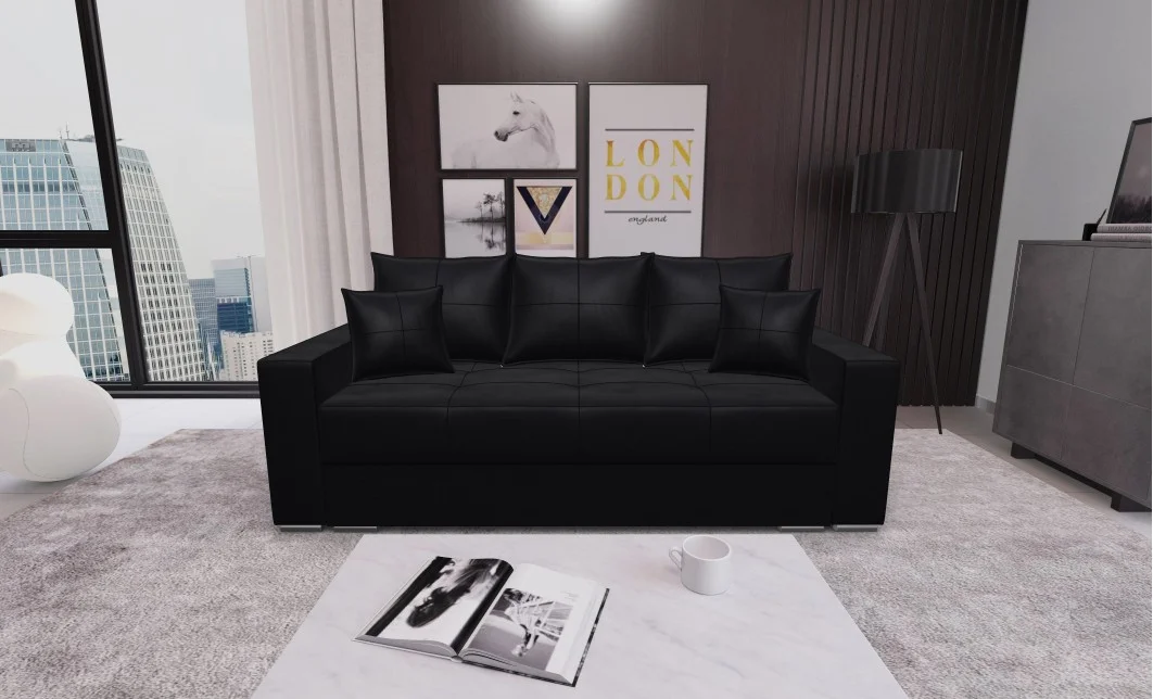 Canapea Extensibilă Claudia Bonell Mini, Negru
