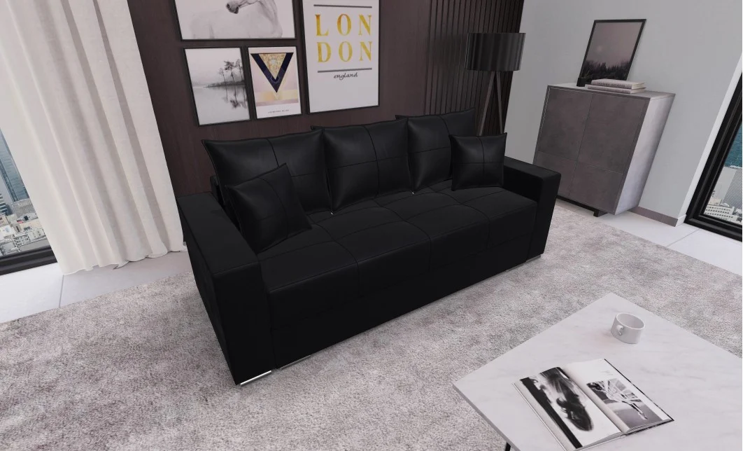 Canapea Extensibilă Claudia Bonell Mini, Negru 2