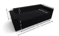 Canapea Extensibilă Claudia Bonell Mini, Negru 4