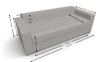 Canapea Extensibilă Claudia Bonell Mini, Crem 4