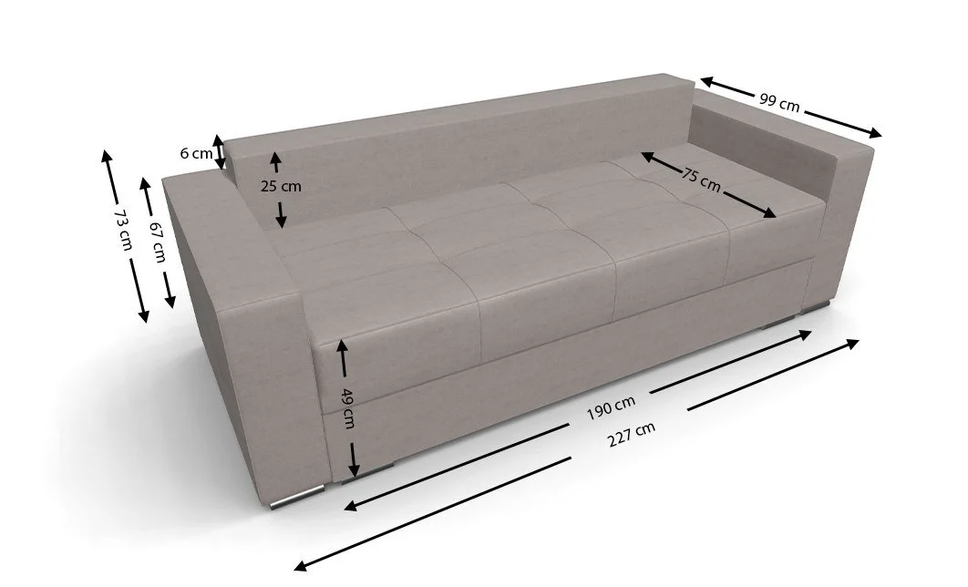 Canapea Extensibilă Claudia Bonell Mini, Bej 4